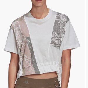 Adidas by Stella McCartney Graphic Print White Active T-Shirt